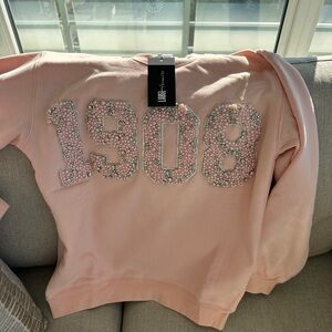 *BRAND NEW 1908 Pink Pearls and Bling Sweatshirt